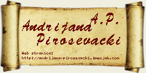 Andrijana Piroševački vizit kartica